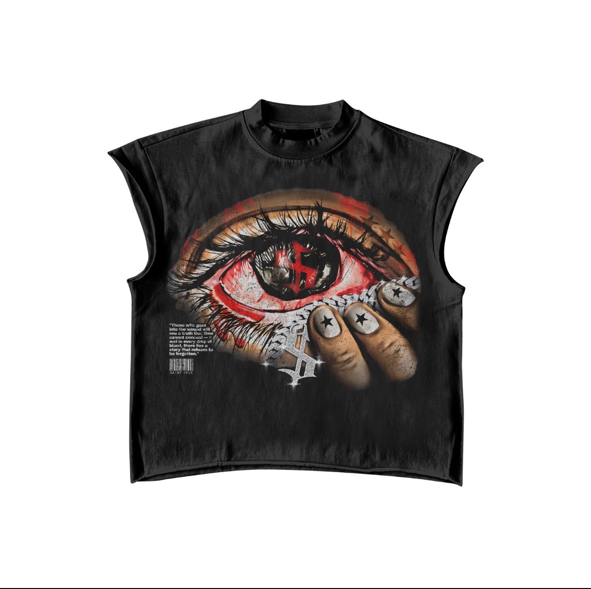 $AINT TALK SLEEVELESS SHIRT